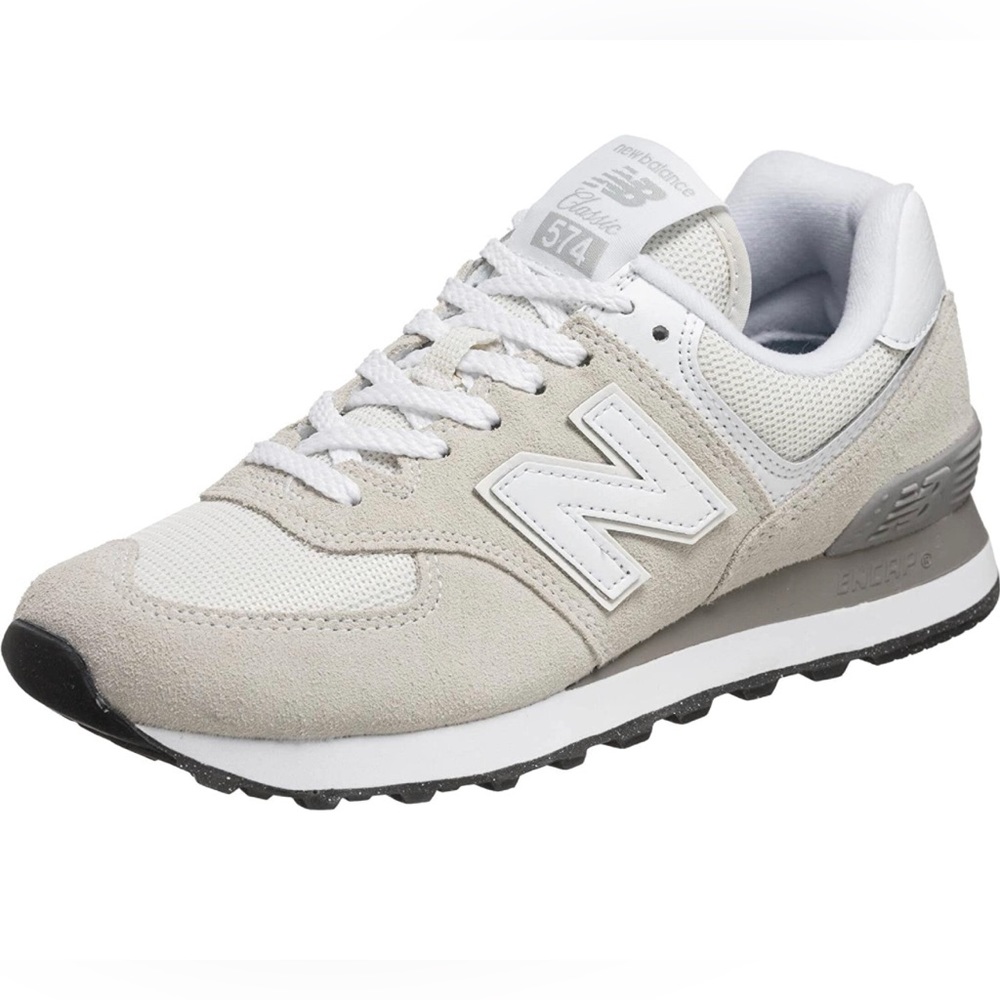 BLOGGER FAVE! New Balance Women’s 574 Core Sneaker in Nimbus Cloud White